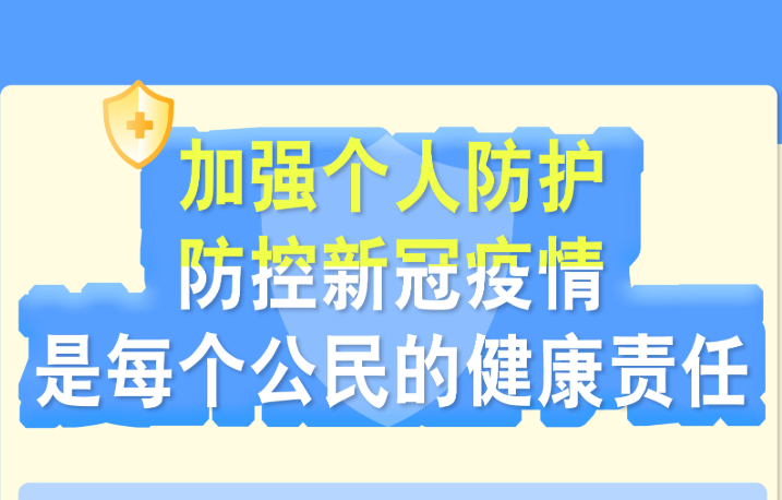 加强防护，防控新冠疫情是每个公民加强防护，防控新冠疫情是每个公民的责任的责任 